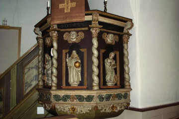 205-06.08. Unterwesg in Falbygden-Kirche von Skoerstorp